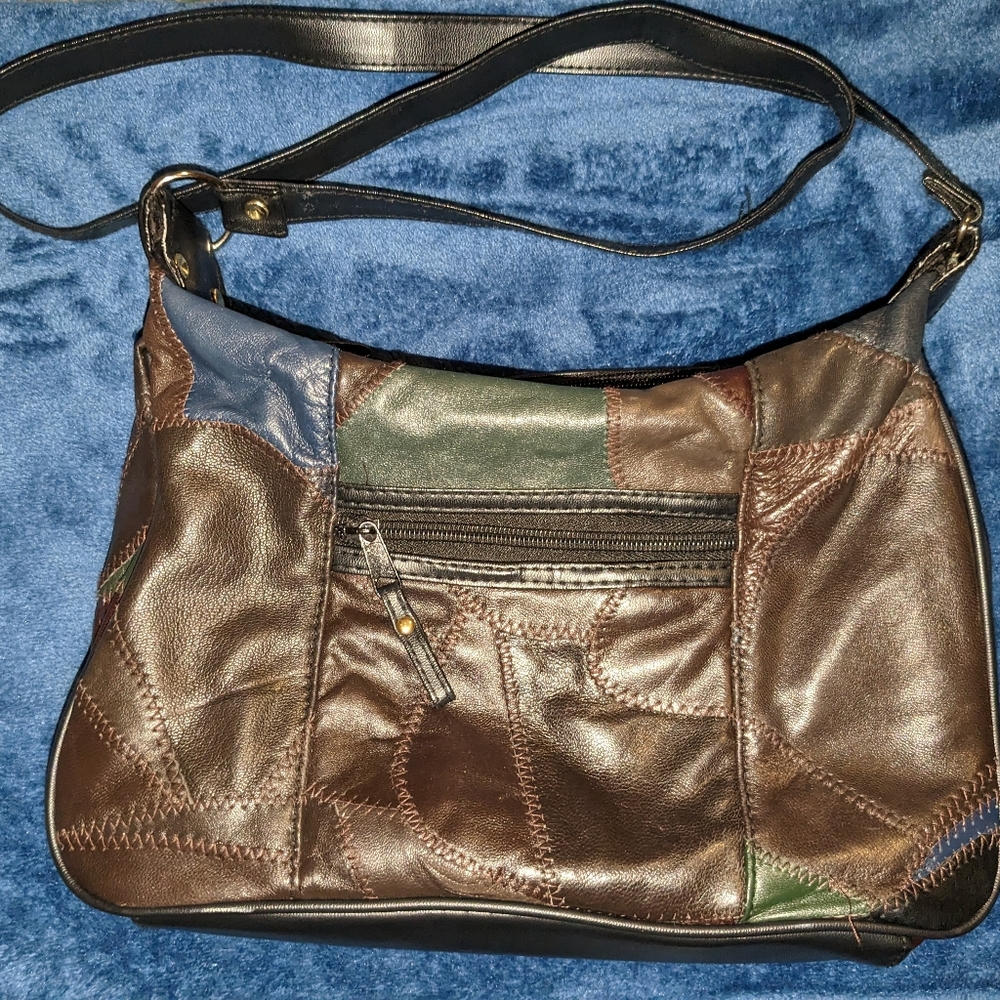 Vintage 90s patchwork woman's purse